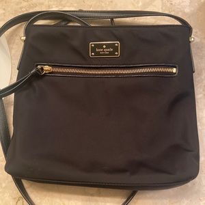 Kate Spade black nylon crossbody